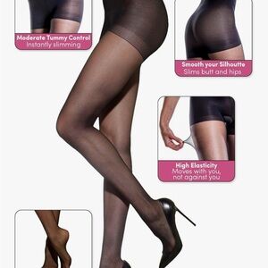 Silkies Navy Blue Control Top Pantyhose